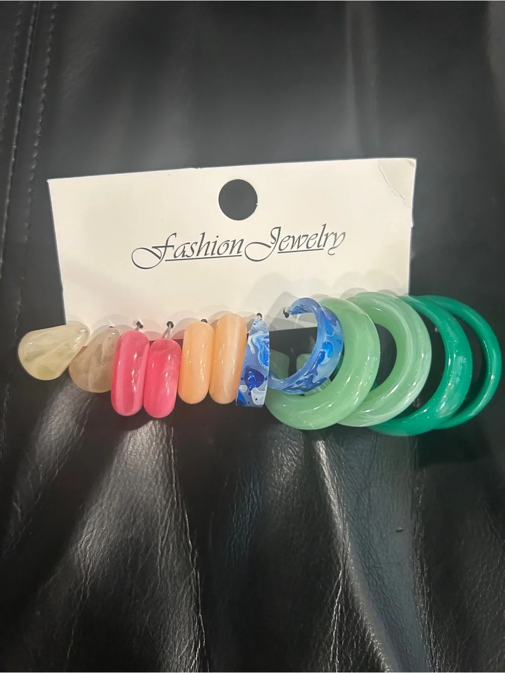 Assorted Hoop and Stud Earring Set - Multicolor